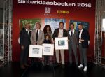 Amsterdam 14 november 2016
Winston Gerschtanowitz presenteerde de nieuwe sinterklaasboeken van Jumbo gemaakt door Katja  en Wim Schuurman Albert Verlinde en Wesley Sneijder die helaas niet aanwezig kon zijn in de Bibliotheek van Amsterdam. Katja had dochter Sammie mee genomen.