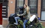 Amsterdam 24 oktober 2016
Beertje v Beers met dochter op de fiets