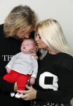 Wateringen 22 oktober 2016
Bobbi Eden en man Mark Laurenz met hun zoon Brandon ray.