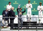 Francorchamps Spa 27 augustus 2016
F1 GP Spa Francorchamps. Daniel Ricciardo Lewis Hamilton en Nico Rosberg