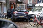 Amsterdam 2 november 2016
ajax speler el Ghazi rijdt met zijn mercedes tegen busje aan