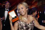 Amsterdam 13 oktober 2016
Televizierring 2016 in de heineken music Hall. Winnares Floortje Dessing met haar ouders