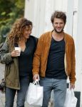 Amsterdam 6 november 2016
Katja Schuurman met haar vriend en aanstaande man Freek van  Noortwijk doen samen boodschappen