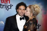 Amsterdam 24 oktober 2016
Premiere Hartenstrijd in Tuschinski. Hadewych Minis met haar man Tibor Lukacs
