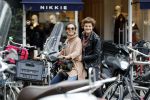 Amsterdam 8 oktober 2016
Holly Brood met vriend Soy Kroon op vespa scooter