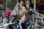 Amsterdam 8 oktober 2016
Holly Brood met vriend Soy Kroon op vespa scooter