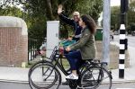 Amsterdam 8 oktober 2016 
Jimmy Geduld met zijn dochter op de fiets
