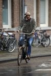 Amsterdam 9 november 2016
Jimmy Geduld op de fiets in de stad.