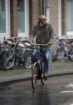Amsterdam 9 november 2016
Jimmy Geduld op de fiets in de stad.