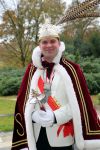 Driebergen, 20 November 2016 Jimmy Hoekstra (Prins Jim XLII) , Prins Candice (Candice de Bruin en Adjudant Mark Ligteringen van Stichting CV De Sparrennarren