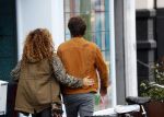 Amsterdam 6 november 2016
Katja Schuurman met haar vriend en aanstaande man Freek van  Noortwijk doen samen boodschappen