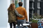 Amsterdam 6 november 2016
Katja Schuurman met haar vriend en aanstaande man Freek van  Noortwijk doen samen boodschappen