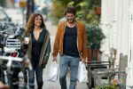 Amsterdam 6 november 2016
Katja Schuurman met haar vriend en aanstaande man Freek van  Noortwijk doen samen boodschappen