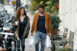 Amsterdam 6 november 2016
Katja Schuurman met haar vriend en aanstaande man Freek van  Noortwijk doen samen boodschappen
