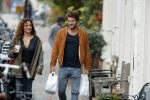 Amsterdam 6 november 2016
Katja Schuurman met haar vriend en aanstaande man Freek van  Noortwijk doen samen boodschappen