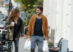 Amsterdam 6 november 2016
Katja Schuurman met haar vriend en aanstaande man Freek van  Noortwijk doen samen boodschappen