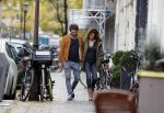 Amsterdam 6 november 2016
Katja Schuurman met haar vriend en aanstaande man Freek van  Noortwijk doen samen boodschappen