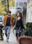Amsterdam 6 november 2016
Katja Schuurman met haar vriend en aanstaande man Freek van  Noortwijk doen samen boodschappen