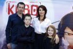 Amsterdam 24 augustus 2016
Premiere Kubo in pathe arena. Kim v Kooten met man Jacob Derwig en hun kinderen