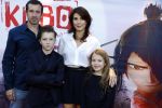 Amsterdam 24 augustus 2016
Premiere Kubo in pathe arena. Kim v Kooten met man Jacob Derwig en hun kinderen