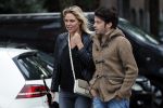 Amsterdam 18 oktober 2016
Myrthe Mylius met haar nieuwe vriend Sebastian Schneberger op terras in Amsterdam en onderweg naar Riviera Maison.