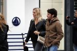 Amsterdam 18 oktober 2016
Myrthe Mylius met haar nieuwe vriend Sebastian Schneberger op terras in Amsterdam en onderweg naar Riviera Maison.