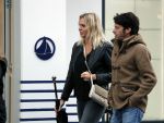Amsterdam 18 oktober 2016
Myrthe Mylius met haar nieuwe vriend Sebastian Schneberger op terras in Amsterdam en onderweg naar Riviera Maison.