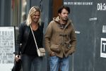 Amsterdam 18 oktober 2016
Myrthe Mylius met haar nieuwe vriend Sebastian Schneberger op terras in Amsterdam en onderweg naar Riviera Maison.