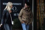 Amsterdam 18 oktober 2016
Myrthe Mylius met haar nieuwe vriend Sebastian Schneberger op terras in Amsterdam en onderweg naar Riviera Maison.