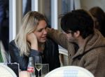 Amsterdam 18 oktober 2016
Myrthe Mylius met haar nieuwe vriend Sebastian Schneberger op terras in Amsterdam en onderweg naar Riviera Maison.