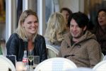 Amsterdam 18 oktober 2016
Myrthe Mylius met haar nieuwe vriend Sebastian Schneberger op terras in Amsterdam en onderweg naar Riviera Maison.
