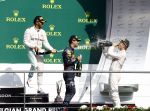 Francorchamps Spa 27 augustus 2016
F1 GP Spa Francorchamps. Daniel Ricciardo Lewis Hamilton en Nico Rosberg
