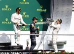 Francorchamps Spa 27 augustus 2016
F1 GP Spa Francorchamps. Daniel Ricciardo Lewis Hamilton en Nico Rosberg