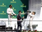 Francorchamps Spa 27 augustus 2016
F1 GP Spa Francorchamps. Daniel Ricciardo Lewis Hamilton en Nico Rosberg