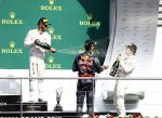 Francorchamps Spa 27 augustus 2016
F1 GP Spa Francorchamps. Daniel Ricciardo Lewis Hamilton en Nico Rosberg