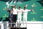 Francorchamps Spa 27 augustus 2016
F1 GP Spa Francorchamps. Daniel Ricciardo Lewis Hamilton en Nico Rosberg