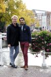 Leiden 20 oktober 2016
Remko Harms met zijn nieuwe vriend Dinesh in Leiden.