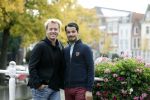 Leiden 20 oktober 2016
Remko Harms met zijn nieuwe vriend Dinesh in Leiden.