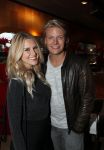 Amsterdam 3 november 2016
Thomas Berge en partner Cassidy Roeks bij presentatie cd Rene Froger