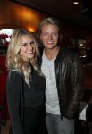 Amsterdam 3 november 2016
Thomas Berge en partner Cassidy Roeks bij presentatie cd Rene Froger