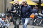 15 Oktober 2016 Thomas Berge met zijn nieuwe vriendin, zangeres Cassidy Roeks
