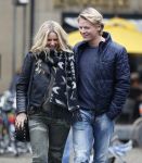 15 Oktober 2016 Thomas Berge met zijn nieuwe vriendin, zangeres Cassidy Roeks