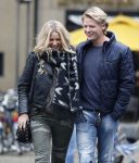 15 Oktober 2016 Thomas Berge met zijn nieuwe vriendin, zangeres Cassidy Roeks