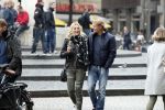 15 Oktober 2016 Thomas Berge met zijn nieuwe vriendin, zangeres Cassidy Roeks