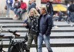 15 Oktober 2016 Thomas Berge met zijn nieuwe vriendin, zangeres Cassidy Roeks