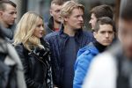 15 Oktober 2016 Thomas Berge met zijn nieuwe vriendin, zangeres Cassidy Roeks