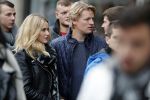 15 Oktober 2016 Thomas Berge met zijn nieuwe vriendin, zangeres Cassidy Roeks