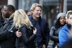 15 Oktober 2016 Thomas Berge met zijn nieuwe vriendin, zangeres Cassidy Roeks