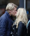 15 Oktober 2016 Thomas Berge met zijn nieuwe vriendin, zangeres Cassidy Roeks