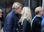 15 Oktober 2016 Thomas Berge met zijn nieuwe vriendin, zangeres Cassidy Roeks